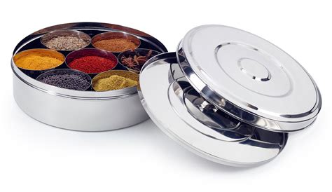 masala box steel online|stainless steel spice box.